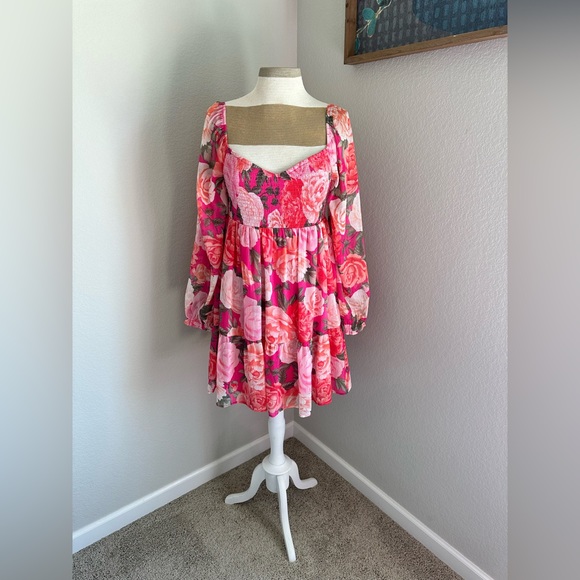 Midnight Doll Dresses Nwot Midnight Dolls Floral Babydoll Dress